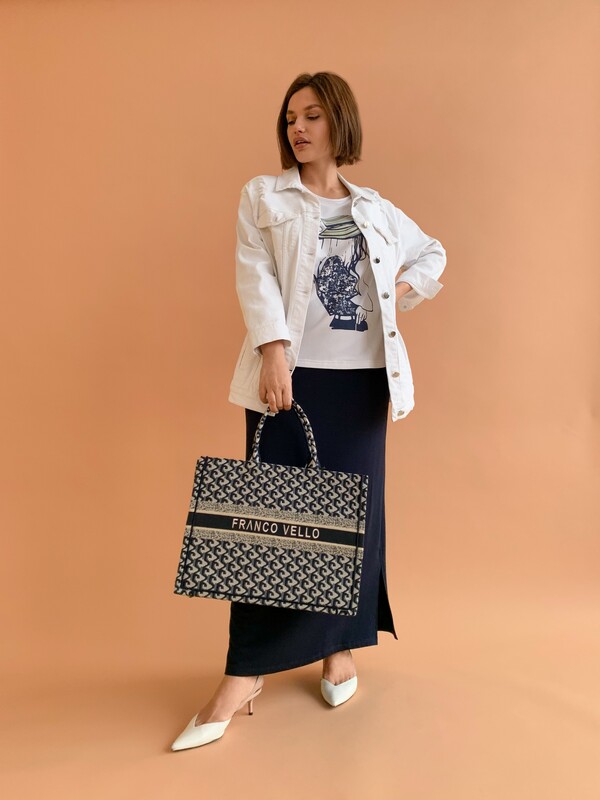 Э2361-122/22-01 Комплект тр. (джемпер+юбка) Franco Vello