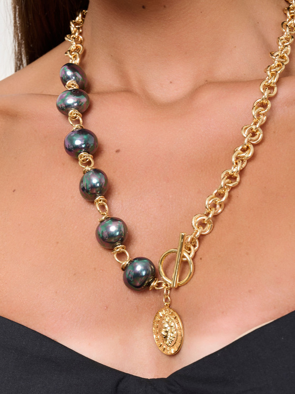 Э421962/24-02 Колье Золотой Лев Ярославна