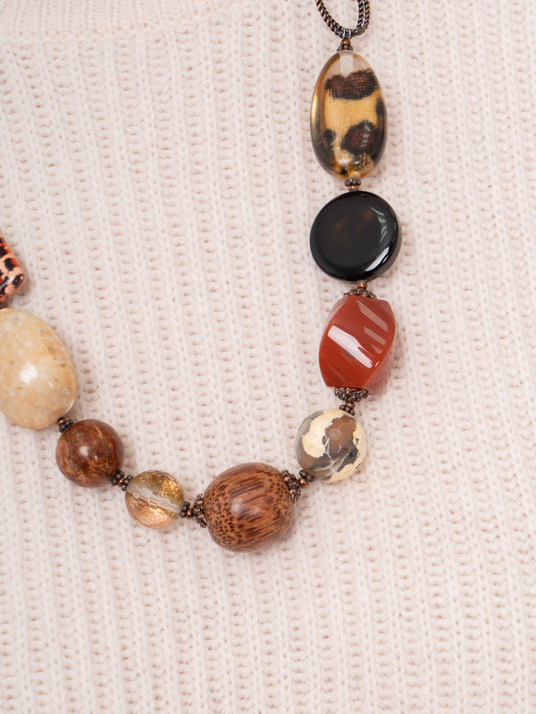 177823/21-02 Бусы Рандеву на сафари кор. Ярославна