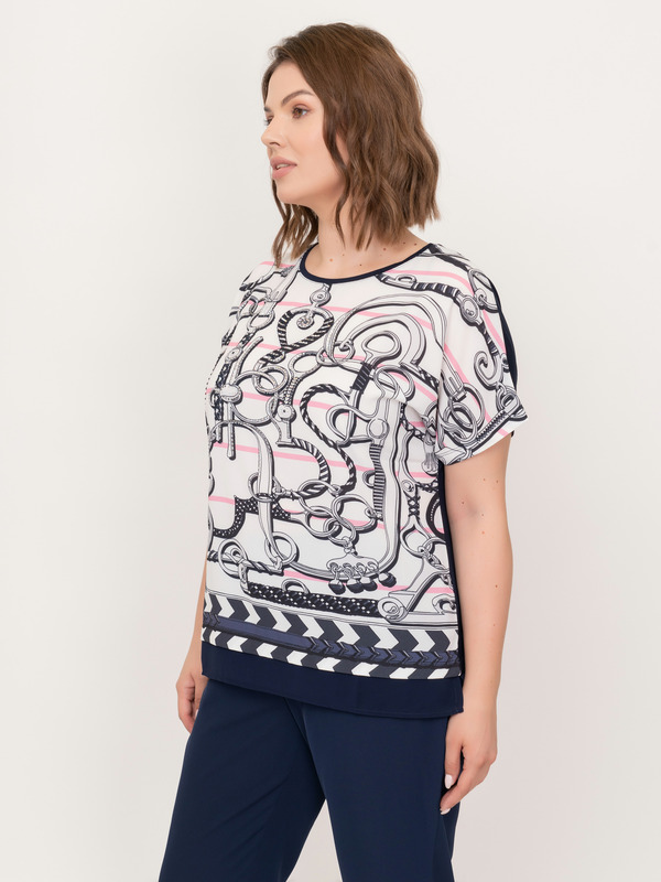 Э2189-121/21-01 Блуза тр. Franco Vello