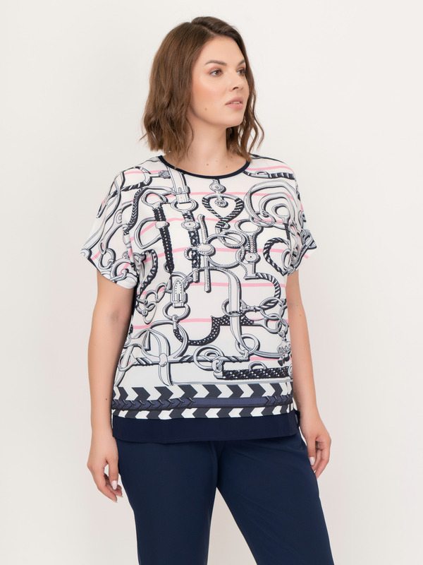 Э2189-121/21-01 Блуза тр. Franco Vello