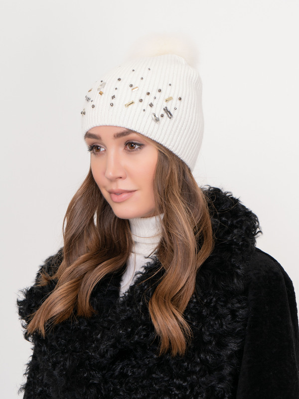 Э65760306 FIGLIO/20-02 Шапка с помпоном Marella