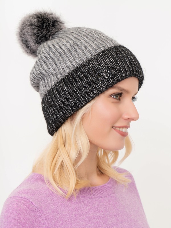 Э1030-221/20-02 Шапка с помпоном Franco Vello