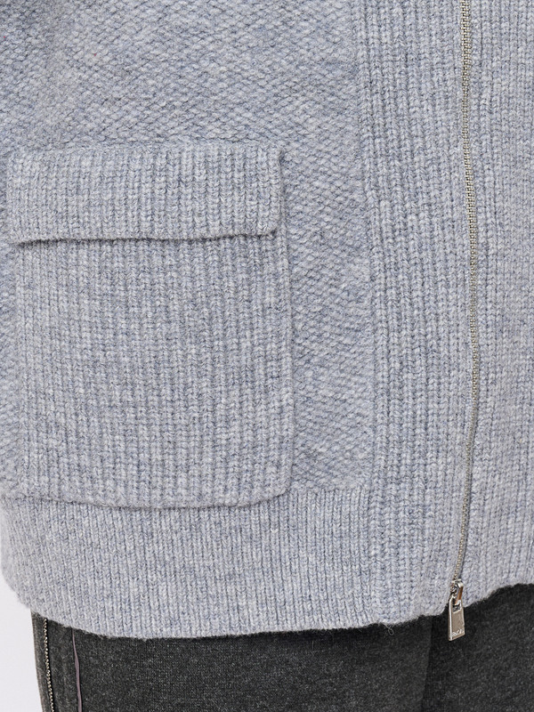 5049-227/26-02 Жакет вязаный на молнии Franco Vello