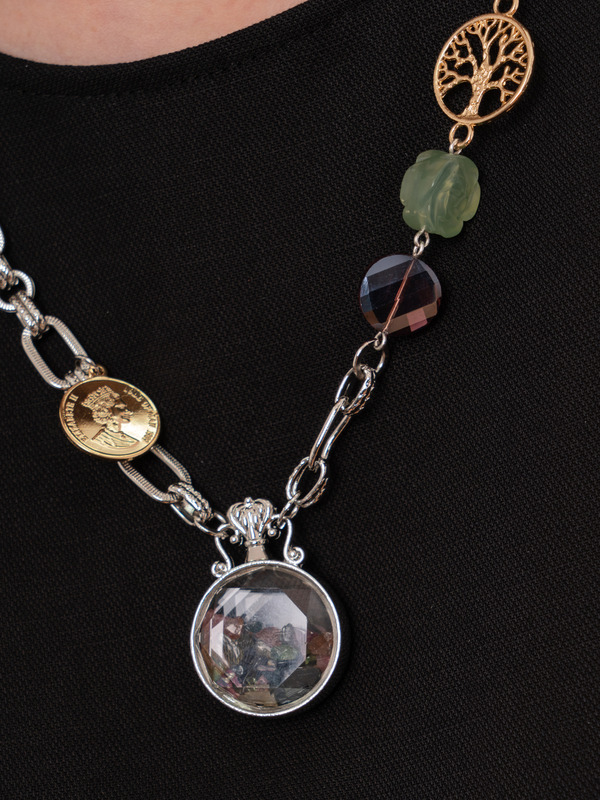 Э369684/22-01 Колье Драгоценные россыпи Ярославна