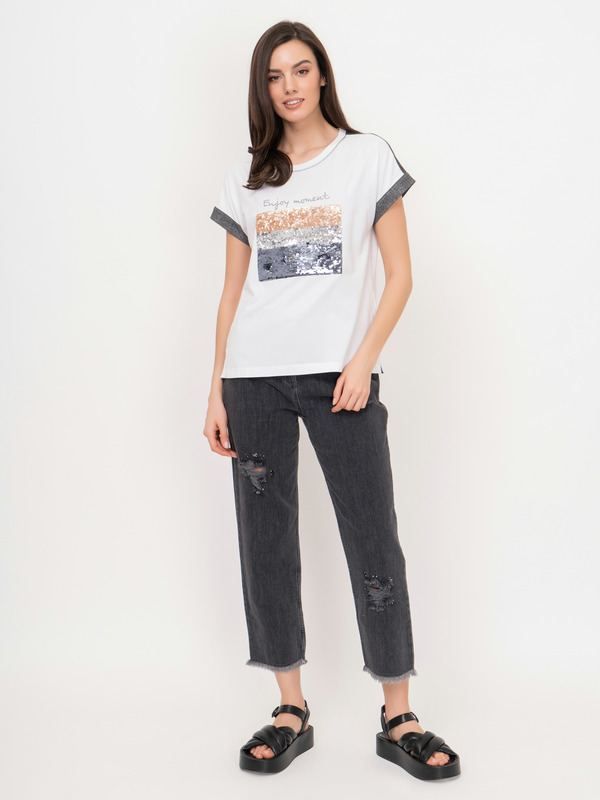 Э7115-121/21-01 Брюки джинсовые Franco Vello