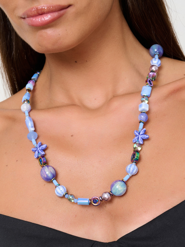 Э427766/24-02 Колье Сиреневый остров Ярославна