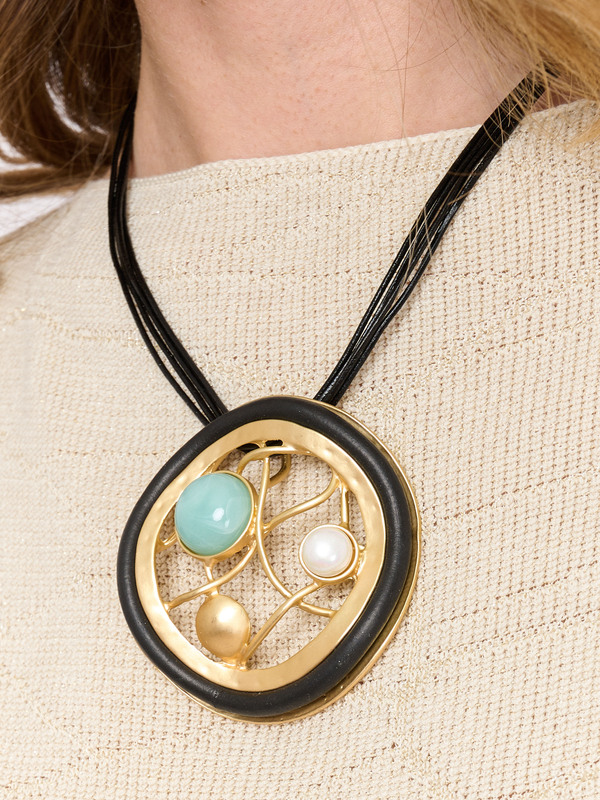 Э458845/25-01 Колье Мегаполис Ярославна