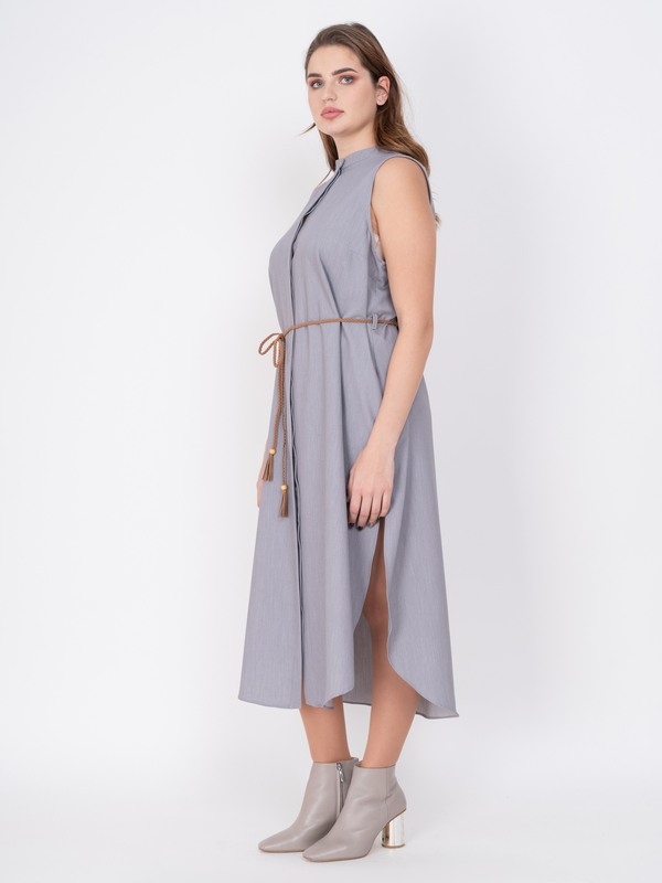 Э711.7138/19-01 Платье+ремень Mat Fashion