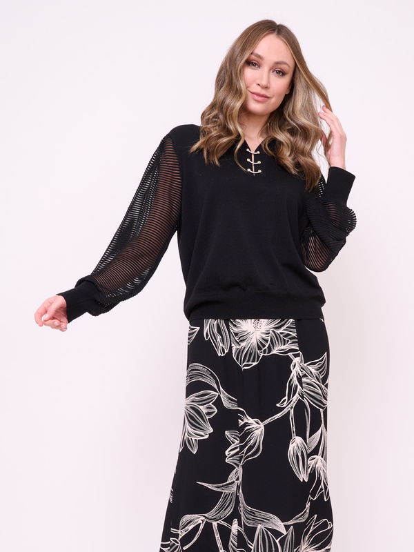 Э5731-225/м/24-02 Джемпер (с воротом поло) Franco Vello