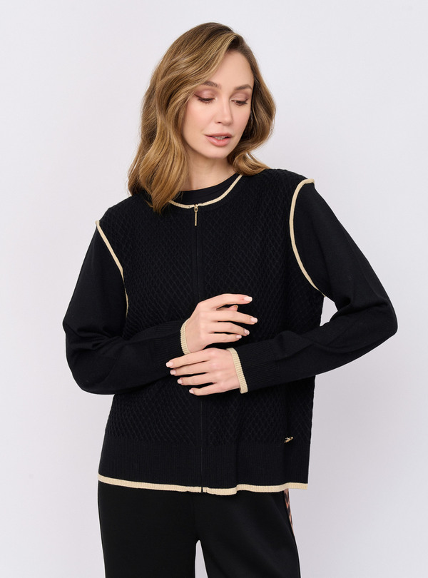 5041-227/26-02 Жакет на молнии вязаный Franco Vello