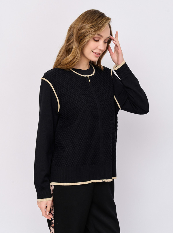 5041-227/26-02 Жакет на молнии вязаный Franco Vello