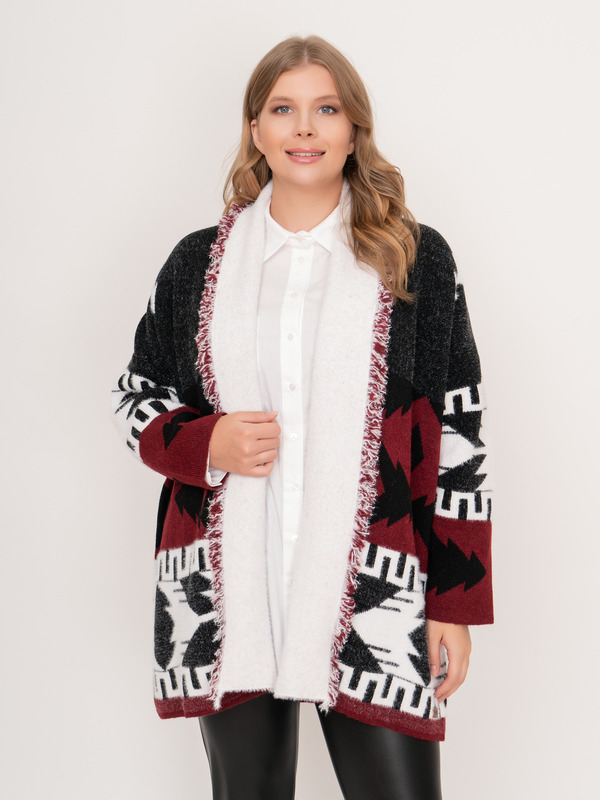 Э7801.5004/22-02 Кардиган тр. Mat Fashion