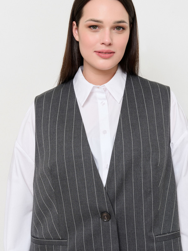 Э8201.3066/м/24-02 Жилет Mat Fashion