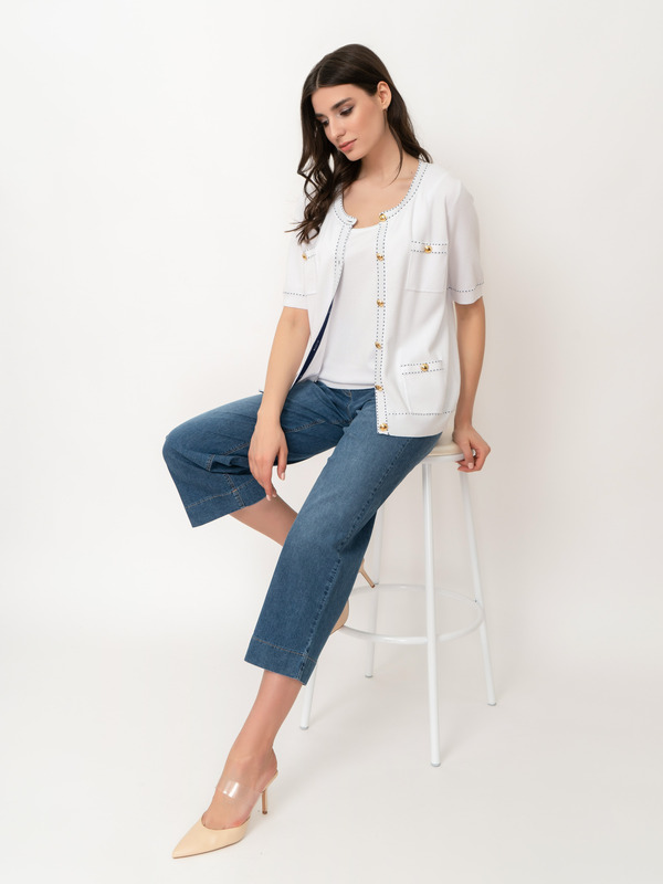 ЭAET644/22-01 Комплект (кардиган+топ) Leo&Ugo