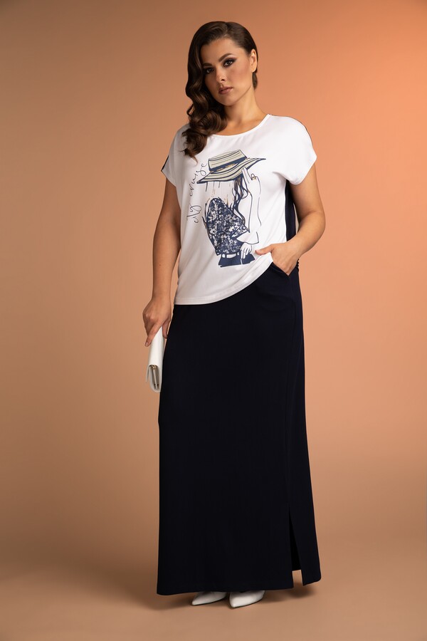 Э2361-122/22-01 Комплект тр. (джемпер+юбка) Franco Vello