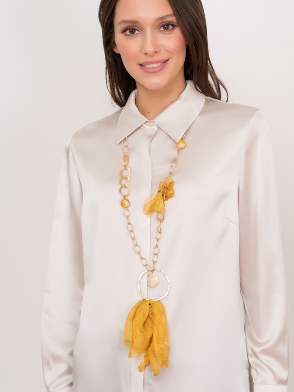 345794/21-02 Колье-кулон Мегаполис Ярославна