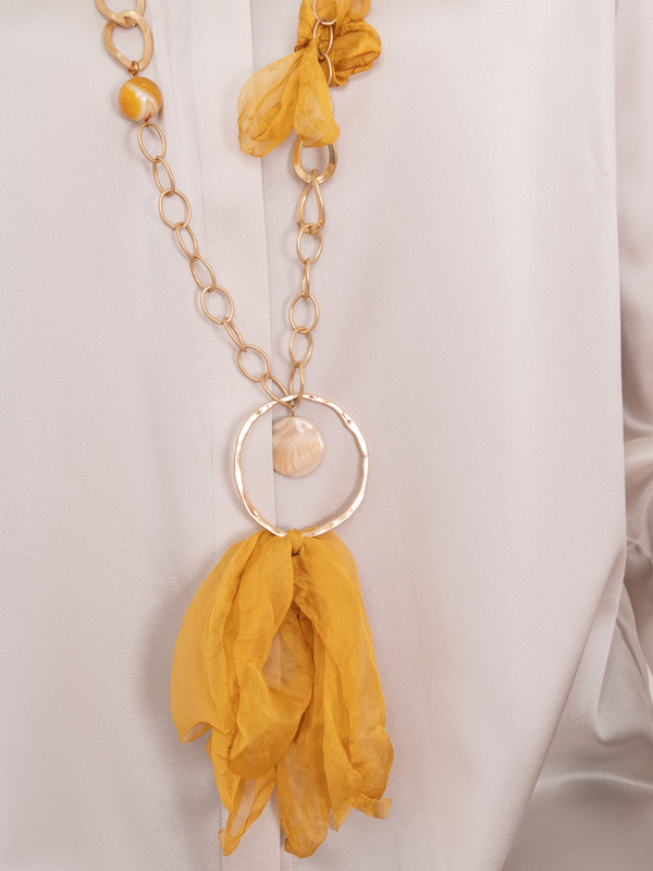 345794/21-02 Колье-кулон Мегаполис Ярославна