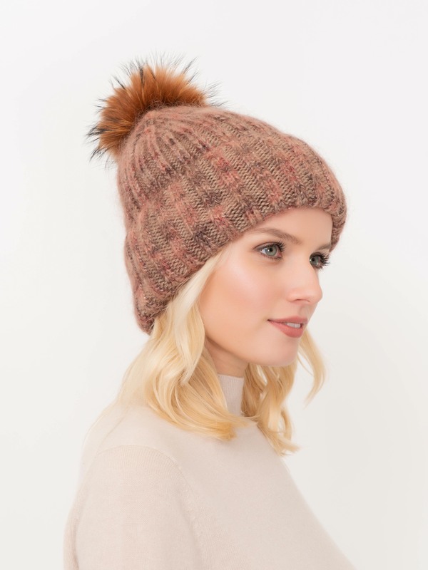 Э1022-221/20-02 Шапка с помпоном Franco Vello