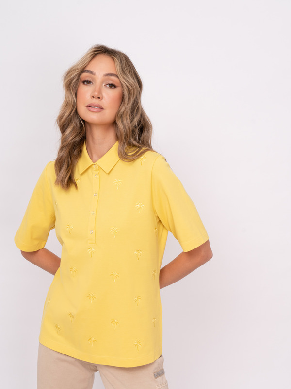 Э122305/22-01 Пуловер (с воротом поло) Rabe