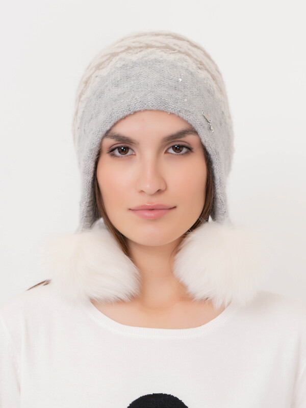 ЭS6755 PP66/20-2 Шапка с помпоном Vizio