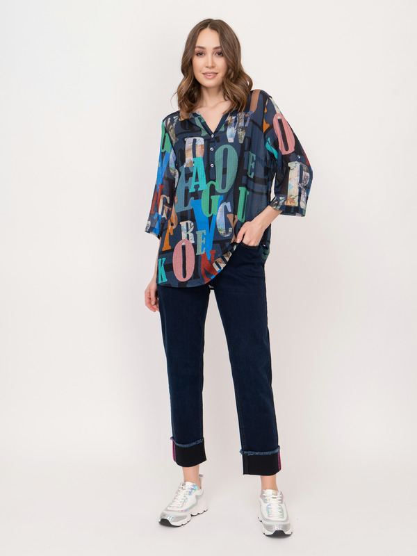 Э7111-121/21-01 Брюки джинсовые Franco Vello