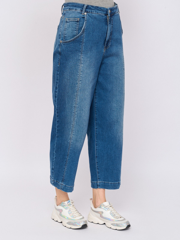 Э8302.2011/м/25-01 Брюки джинсовые Mat Fashion