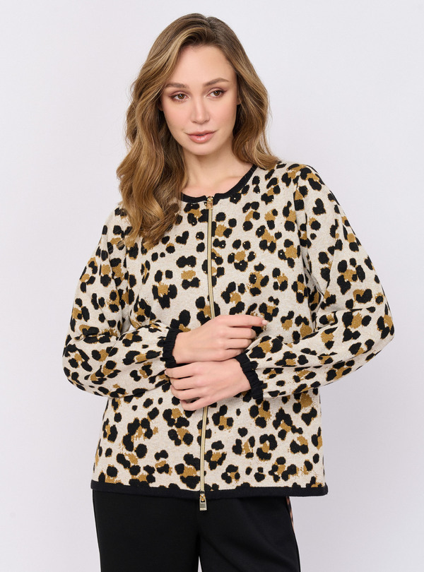 5037-227/26-02 Жакет вязаный на молнии Franco Vello