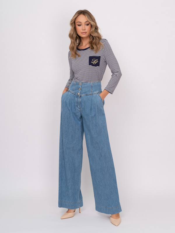 ЭATTORI/22-01 Брюки джинсовые Luisa Spagnoli