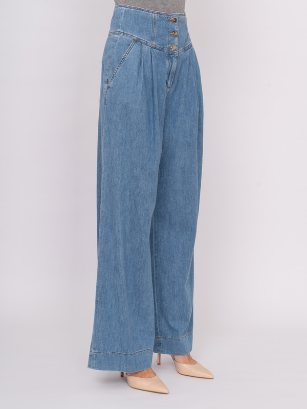 ЭATTORI/22-01 Брюки джинсовые Luisa Spagnoli