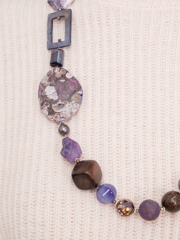 359654/21-02 Бусы В сиреневом тумане ср. Ярославна