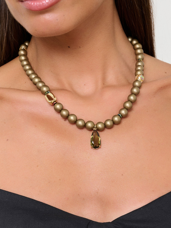 Э424345/24-02 Колье Бархатный вечер Ярославна