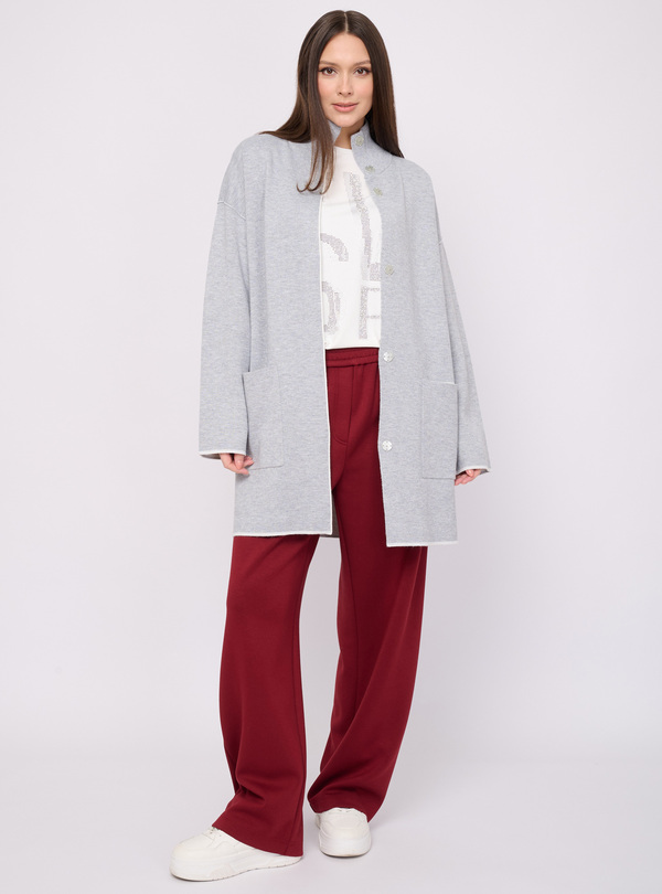 5055-227/26-02 Кардиган вязаный на молнии Franco Vello