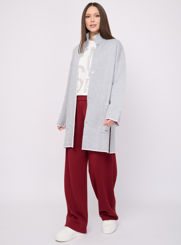 5055-227/26-02 Кардиган вязаный на молнии Franco Vello