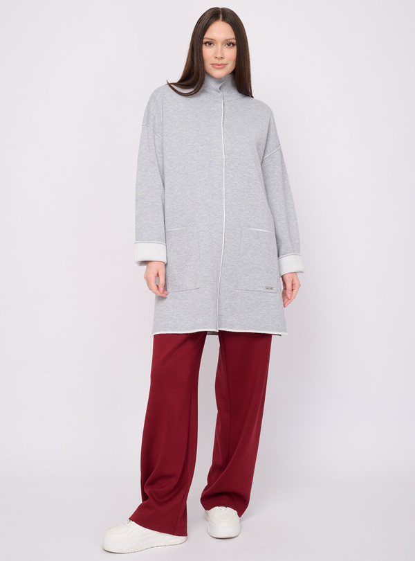 5055-227/26-02 Кардиган вязаный на молнии Franco Vello