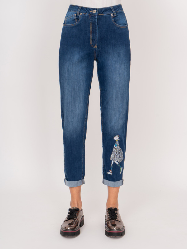 Э816195/22-02 Брюки джинсовые Dorisstreich