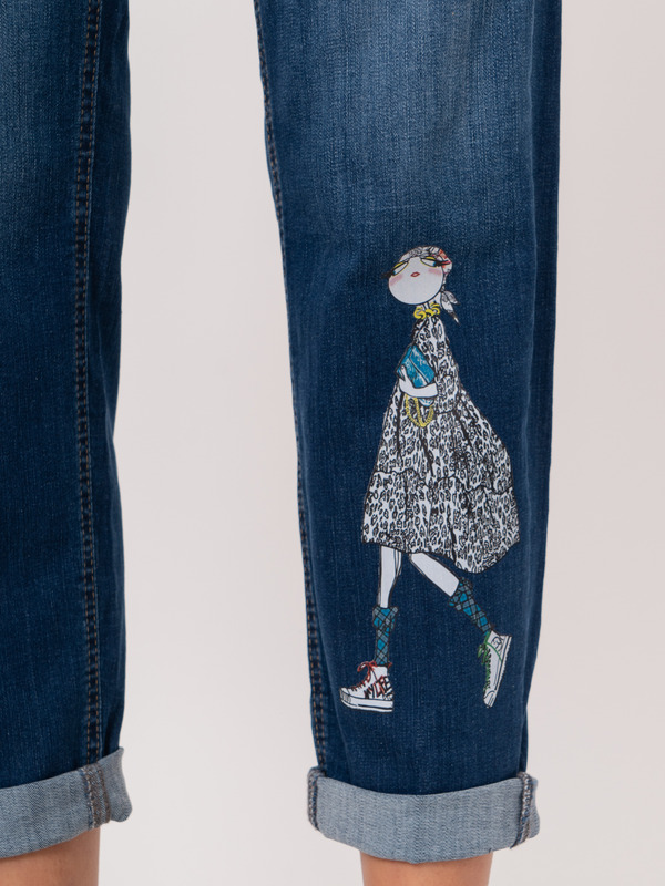 Э816195/22-02 Брюки джинсовые Dorisstreich