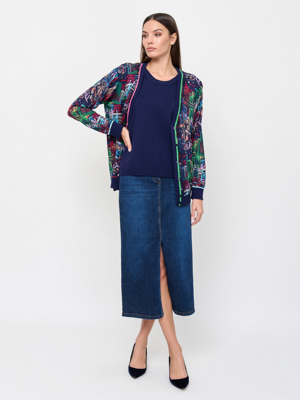 ЭDWT228/м/24-02 Двойка (кардиган+джемпер) LEO & UGO