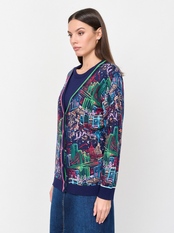 ЭDWT228/м/24-02 Двойка (кардиган+джемпер) LEO & UGO