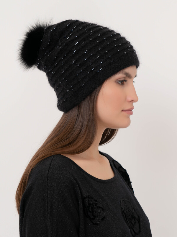 ЭS6726 CLP/20-2 Шапка с помпоном Vizio