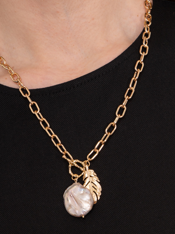 Э372738/22-01 Колье-трансформер Жемчужный каприз Ярославна