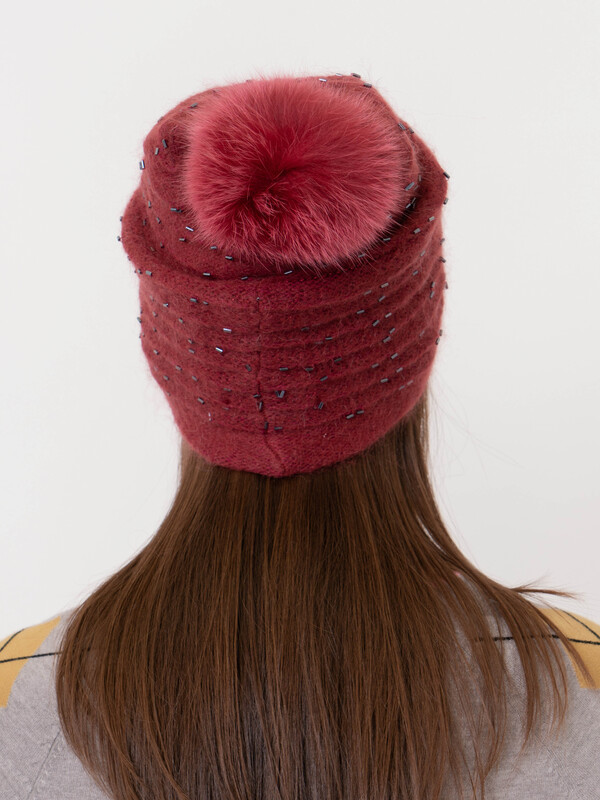 ЭS6726 CLP/20-2 Шапка с помпоном Vizio