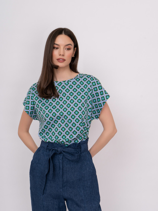 Э39410522 JADI/22-01 Джемпер с коротким рукавом Marella