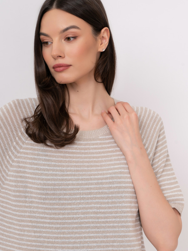 Э158078/5271/22-01 Пуловер с коротким рукавом Luisa Cerano