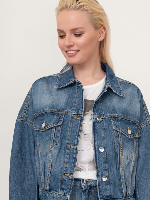 ЭNP6GZ010/21-01 Куртка джинсовая Kaos Denim