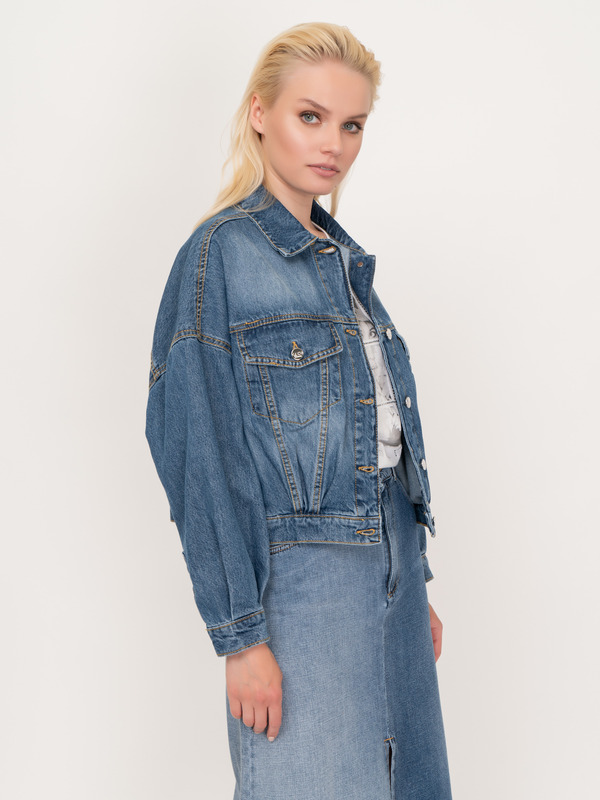 ЭNP6GZ010/21-01 Куртка джинсовая Kaos Denim