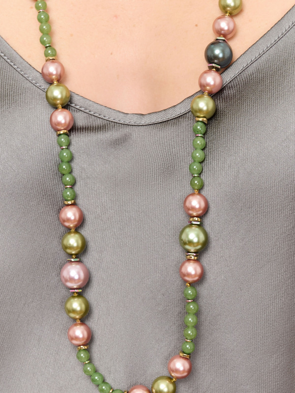 Э436256/24-02 Бусы Лесной бал дл. Ярославна