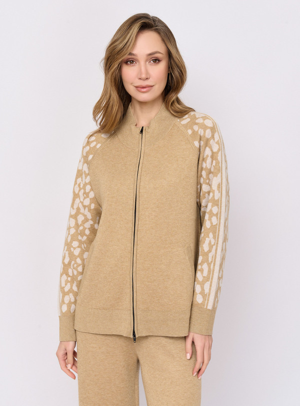 5035-227/26-02 Жакет вязаный на молнии Franco Vello