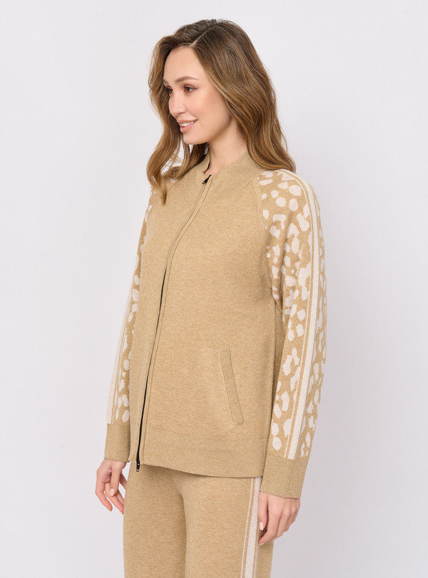 5035-227/26-02 Жакет вязаный на молнии Franco Vello