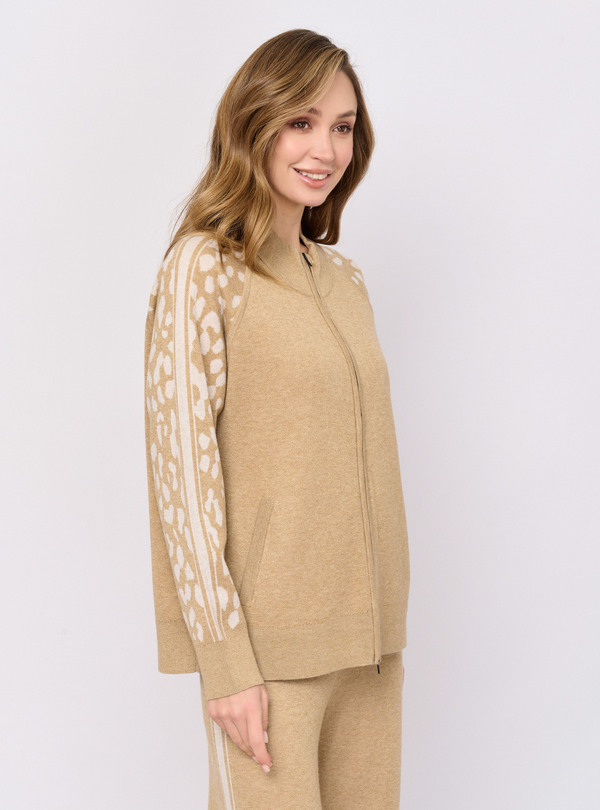 5035-227/26-02 Жакет вязаный на молнии Franco Vello